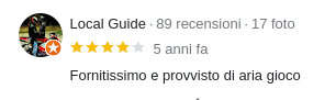 recensioni google place